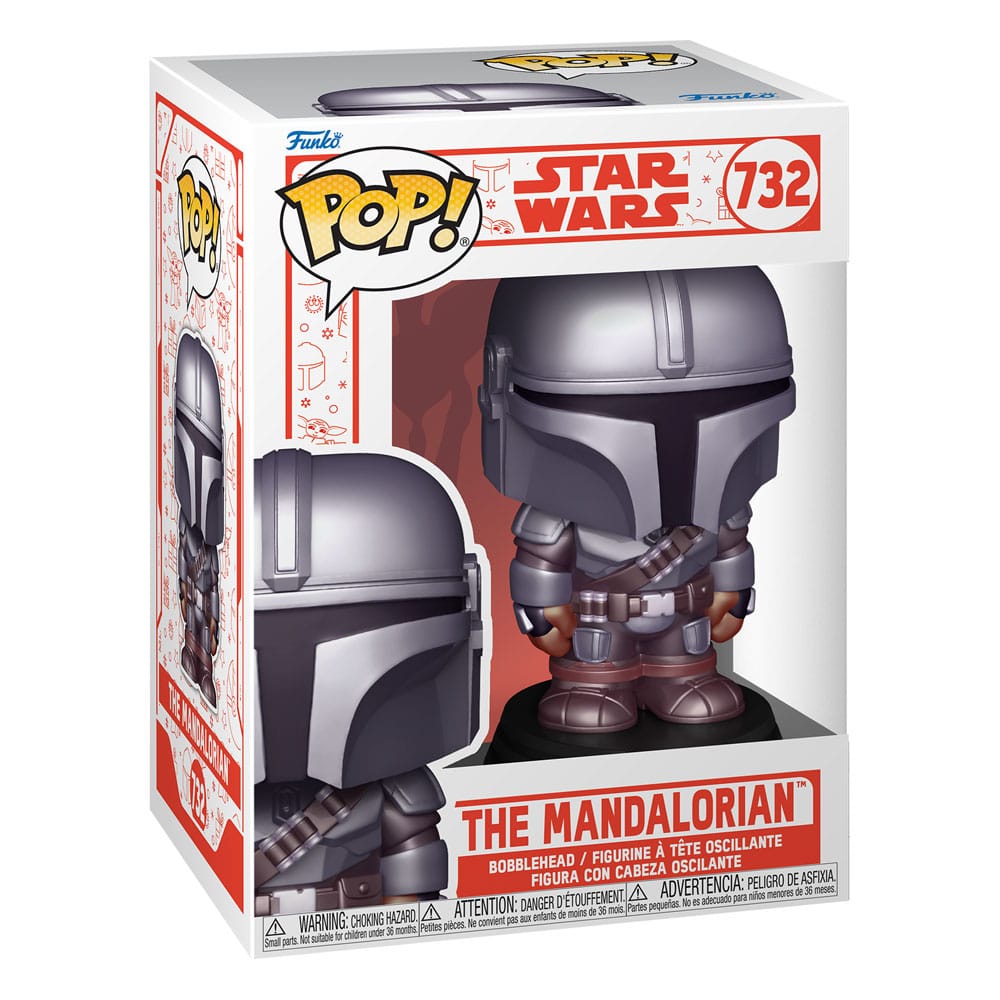 Star Wars: Mandalorian POP! Vinyl Figur Holiday Mandalorian 9 cm - Smalltinytoystore