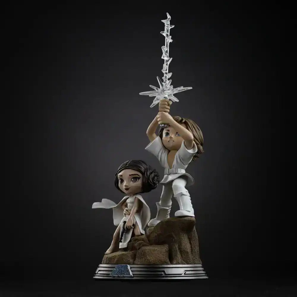 Star Wars Mini Co. PVC Figur Luke & Leia 30 cm