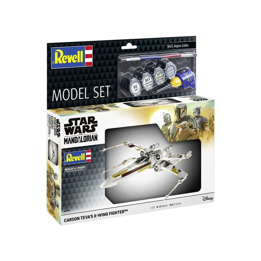 Star Wars Modellbausatz mit Basiszubehör 1/57 Carson Teva's X-Wing Fighter 22 cm - Smalltinytoystore
