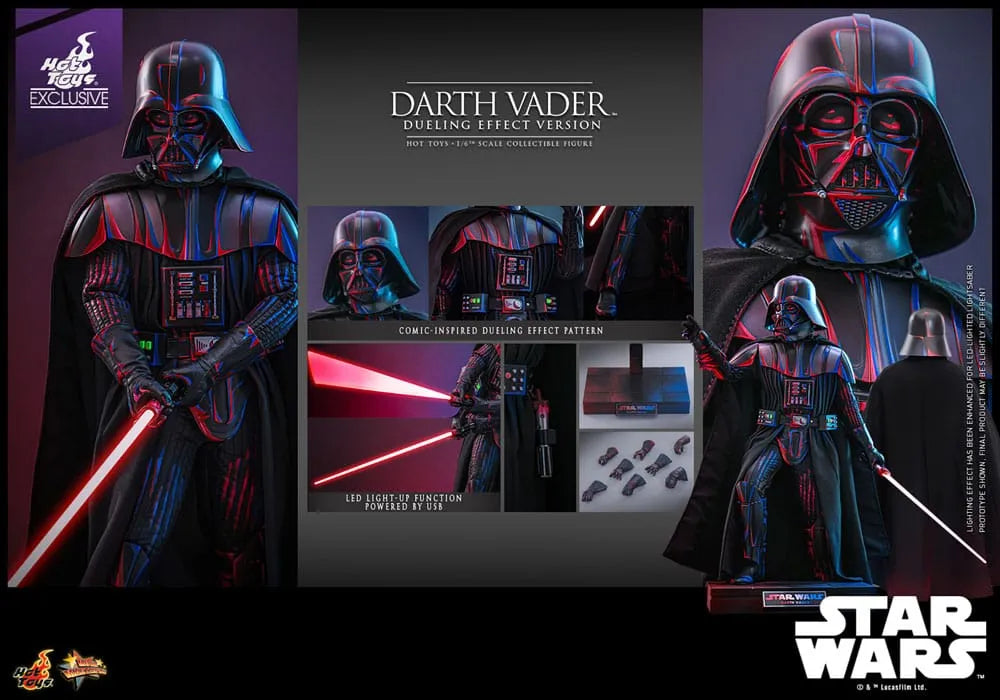 Star Wars Movie Masterpiece Actionfigur 1/6 Darth Vader (Dueling Effect Version) Hot Toys Exclusive 35 cm - Smalltinytoystore