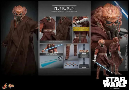 Star Wars Movie Masterpiece Actionfigur 1/6 Plo Koon 31 cm HOT TOYS - Smalltinytoystore
