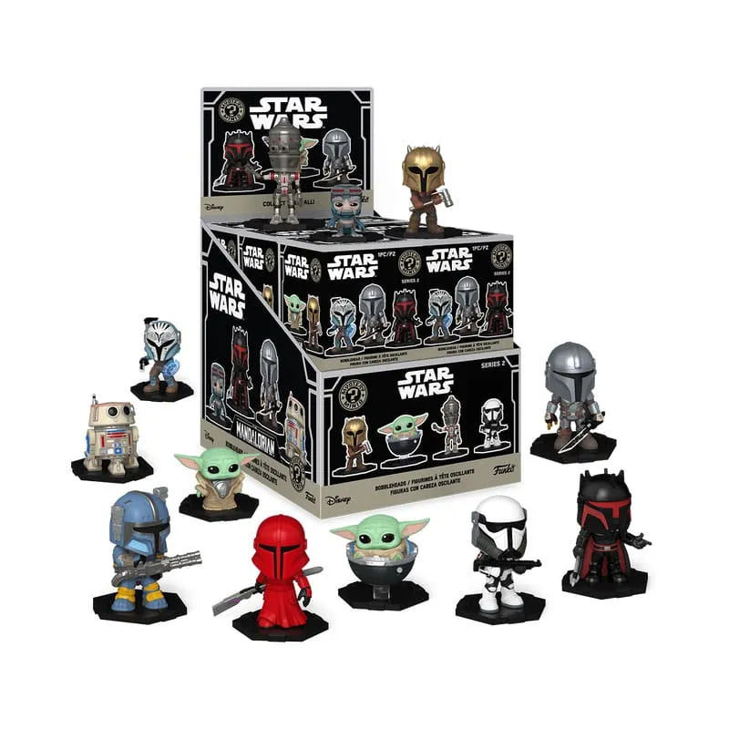 Star Wars Mystery Minis Minifiguren 5 cm The Mandalorian Display (12) - Smalltinytoystore