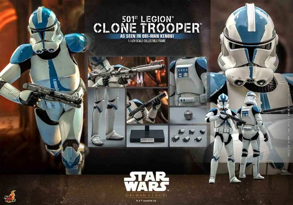Star Wars Obi-Wan K obi 1/6 501st Legion Clone Trooper 30 cm HOT TOYS - Smalltinytoystore