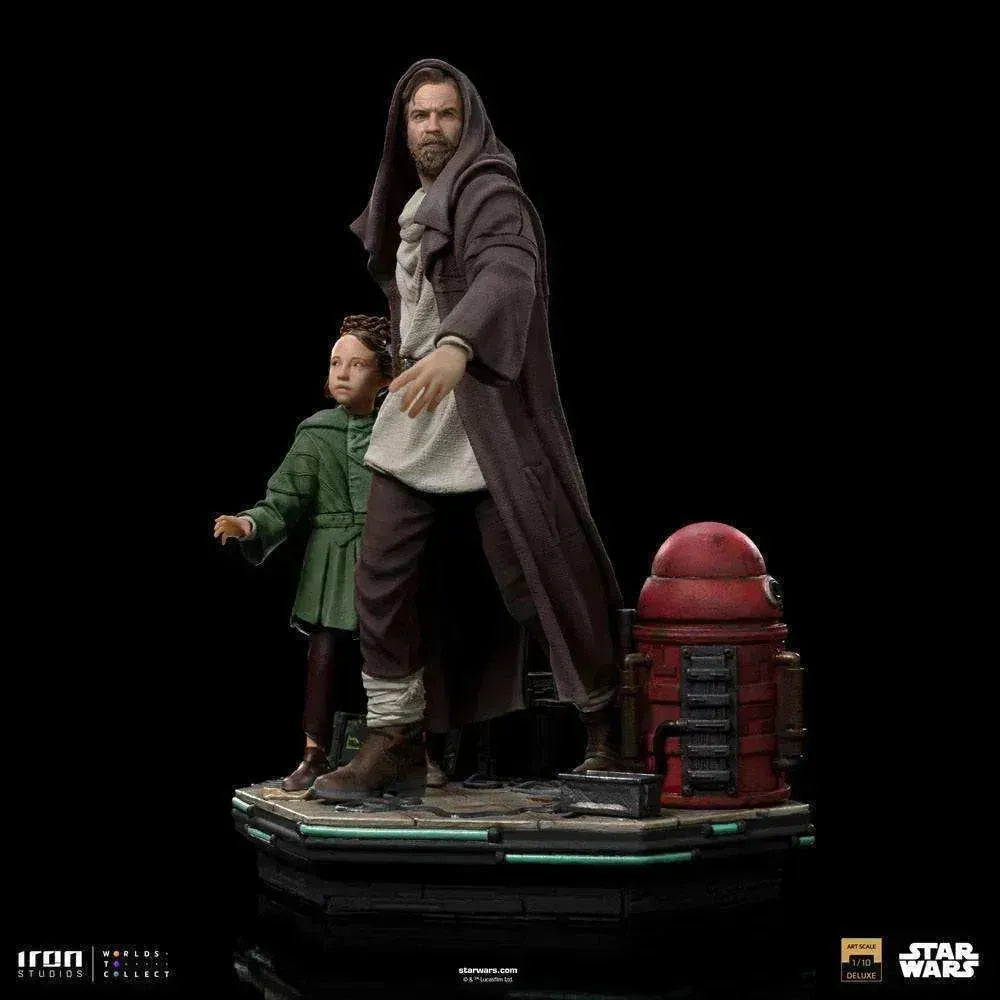Star Wars: Obi-Wan Kenobi Deluxe Art Scale Statue 1/10 Obi-Wan & Young Leia 20 cm - Smalltinytoystore
