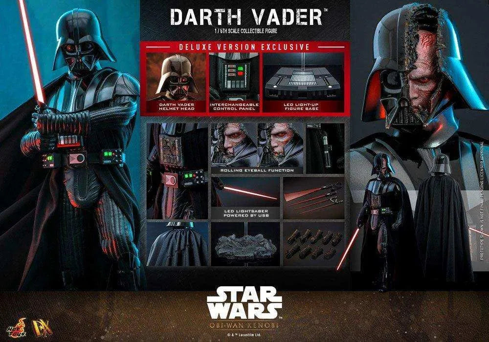 Star Wars Obi-Wan Kenobi DX Actionfigur 1/6 Darth Vader Deluxe Version 35 cm HOT TOYS - Smalltinytoystore