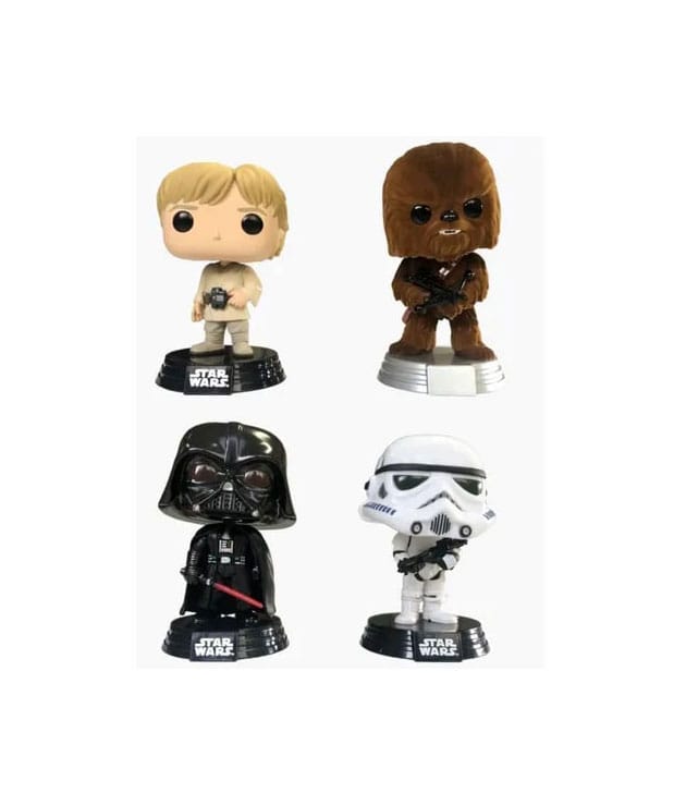 Star Wars POP! Movies Vinyl Figuren 4er-Pack New Classics (FL) 9 cm - Smalltinytoystore