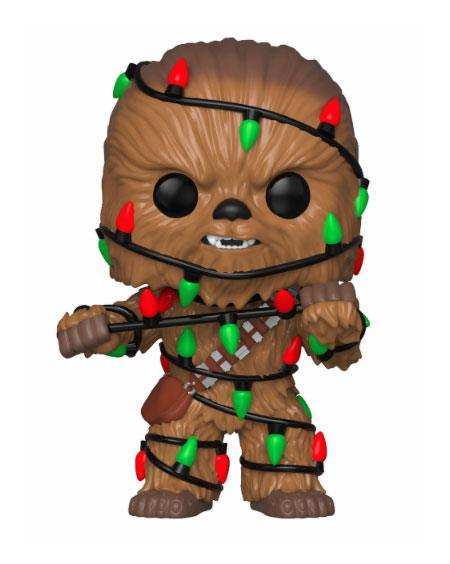 Star Wars POP! Vinyl Wackelkopf-Figur Holiday Chewbacca with Lights 9 cm - Smalltinytoystore
