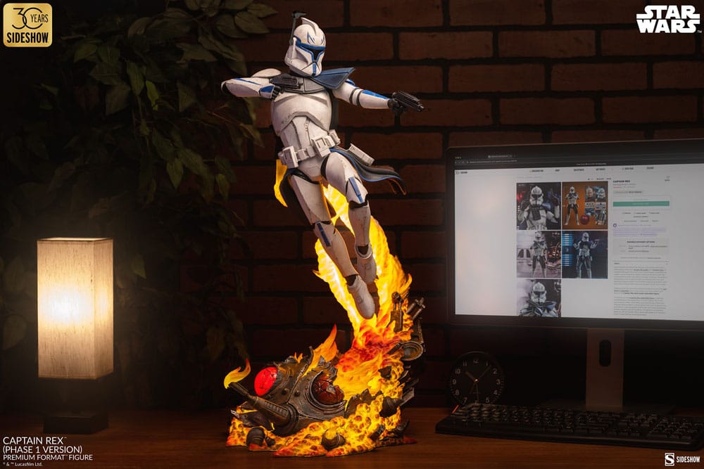 Star Wars Premium Format Figur Captain Rex (Phase 1 Version) Sideshow Exclusive 68 cm - Smalltinytoystore