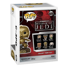 Star Wars Return of the Jedi 40th Anniversary POP! Vinyl Figur C3P0 in chair 9 cm - Smalltinytoystore