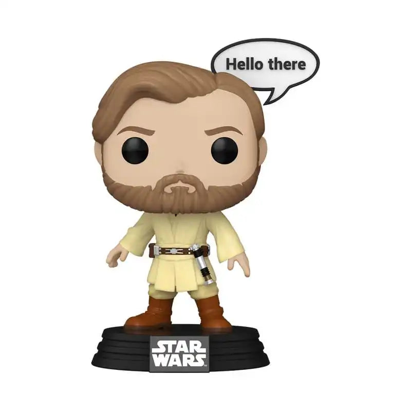Star Wars: Sayings POP! Plus Movies Vinyl Figur Obi-Wan Kenobi 9 cm - Smalltinytoystore