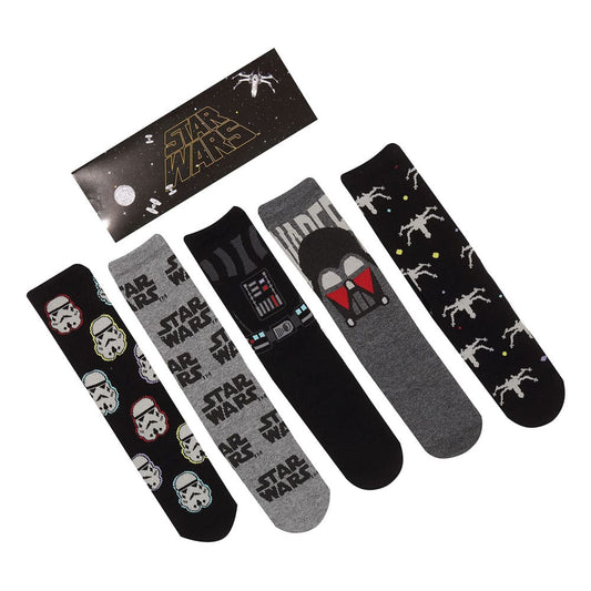 Star Wars Socken 5er-Pack Dark Side L-XL - Smalltinytoystore