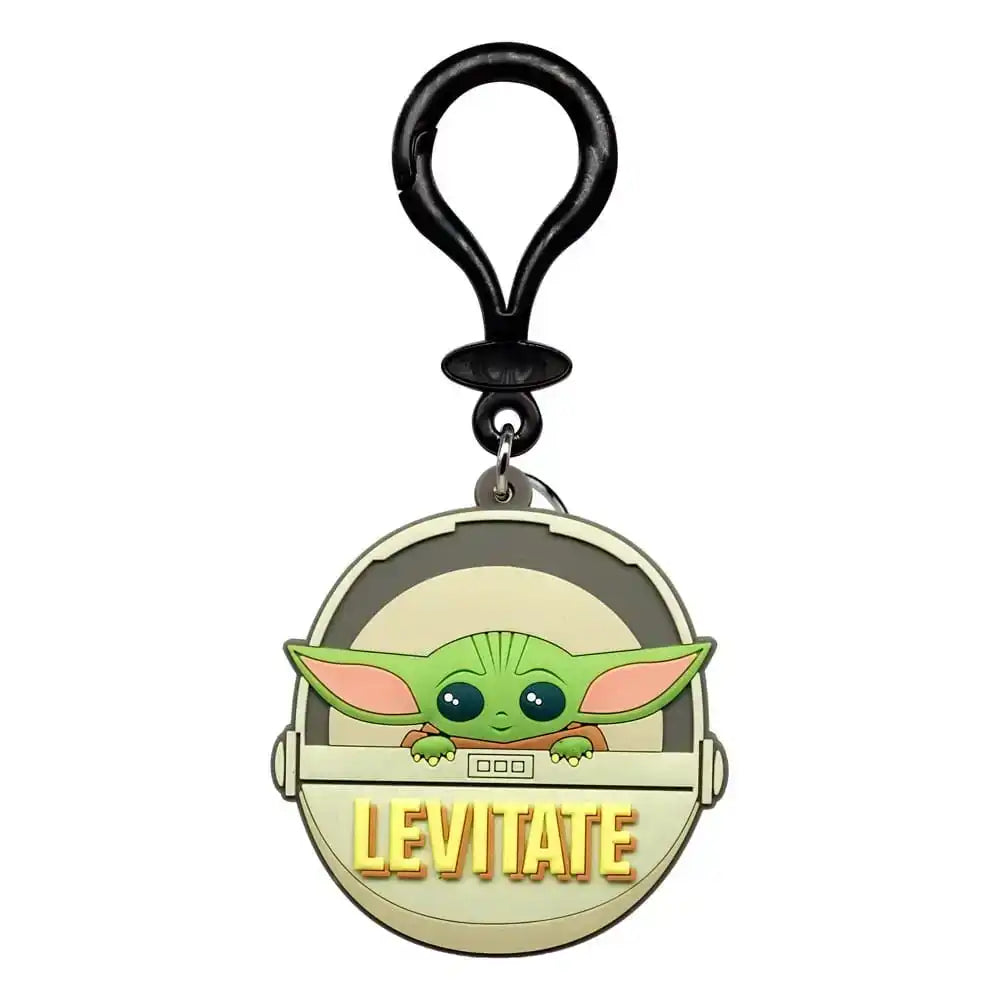 Star Wars Soft Touch PVC Taschenanhänger Baby Yoda Schwebend