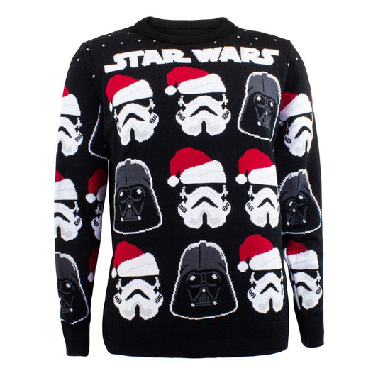 Star Wars Sweatshirt Christmas Jumper Darth Vader / Stormtrooper Größe L - Smalltinytoystore
