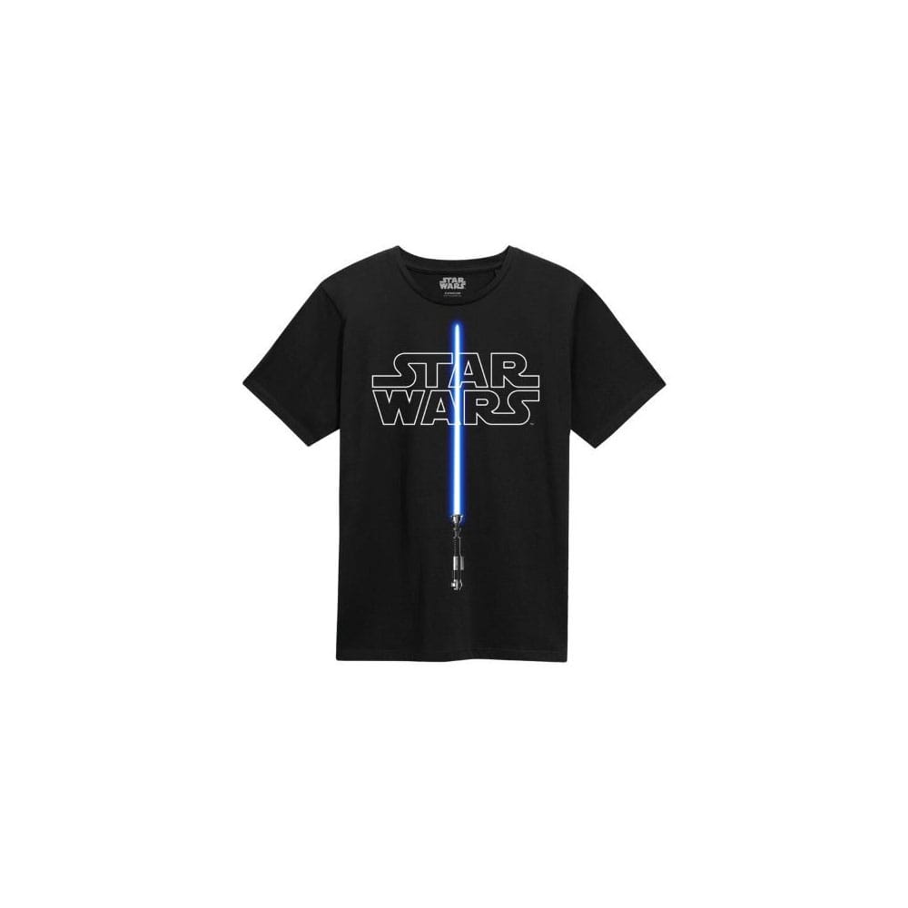 Star Wars T-Shirt Glow In The Dark Lightsaber Größe XL - Smalltinytoystore