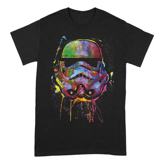 Star Wars T-Shirt Paint Splats Helmet Größe M - Smalltinytoystore
