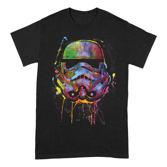 Star Wars T-Shirt Paint Splats Helmet Größe M - Smalltinytoystore