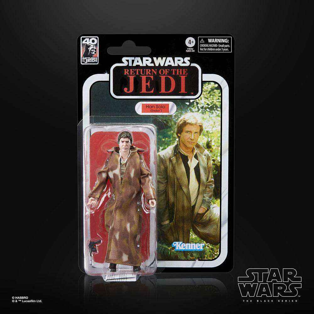 Star Wars The Black Series Episode VI 40th Han Solo (Endor) - Smalltinytoystore