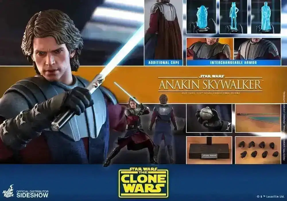 Star Wars The Clone Wars 1/6 Anakin Skywalker 30 cm HOT TOYS - Smalltinytoystore