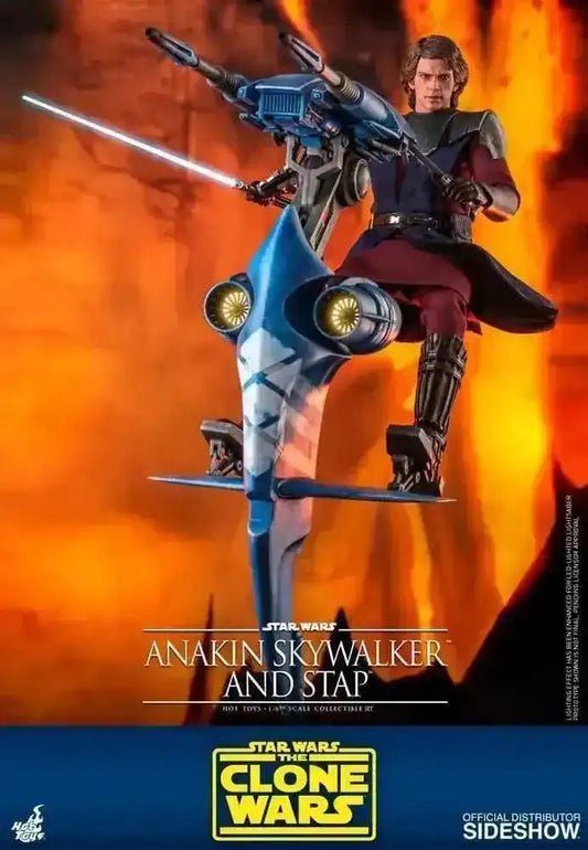 Star Wars The Clone Wars 1/6 Anakin Skywalker & STAP 31 cm HOT TOYS - Smalltinytoystore