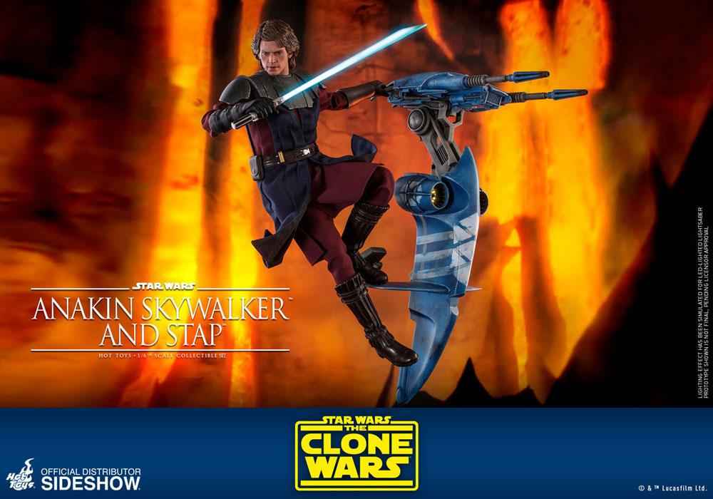 Star Wars The Clone Wars 1/6 Anakin Skywalker & STAP 31 cm - Smalltinytoystore