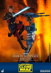 Star Wars The Clone Wars 1/6 Anakin Skywalker & STAP 31 cm - Smalltinytoystore