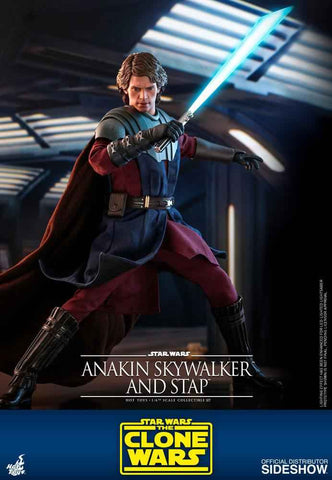 Star Wars The Clone Wars 1/6 Anakin Skywalker & STAP 31 cm - Smalltinytoystore