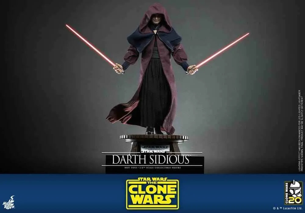 Star Wars The Clone Wars 1/6 Darth Sidious 29 cm HOT TOYS - Smalltinytoystore