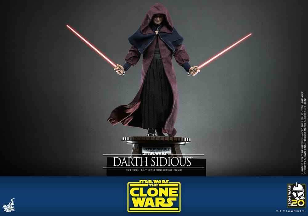 Star Wars The Clone Wars 1/6 Darth Sidious 29 cm HOT TOYS - Smalltinytoystore