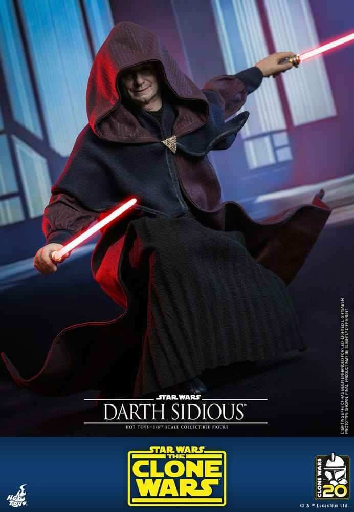Star Wars The Clone Wars 1/6 Darth Sidious 29 cm HOT TOYS - Smalltinytoystore