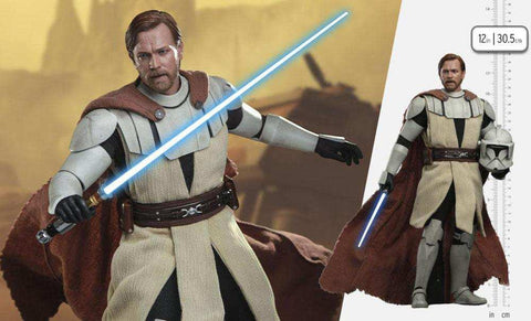 Star Wars The Clone Wars Actionfigur 1/6 Obi-Wan Kenobi 30 cm - Smalltinytoystore