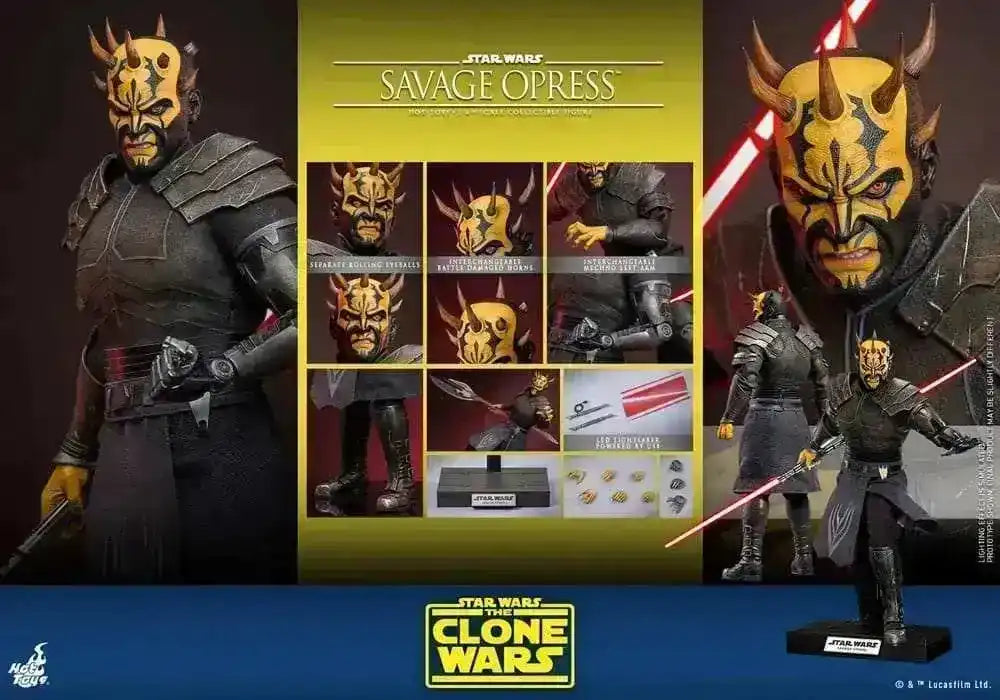 Star Wars: The Clone Wars Actionfigur 1/6 Savage Opress 34 cm HOT TOYS - Smalltinytoystore