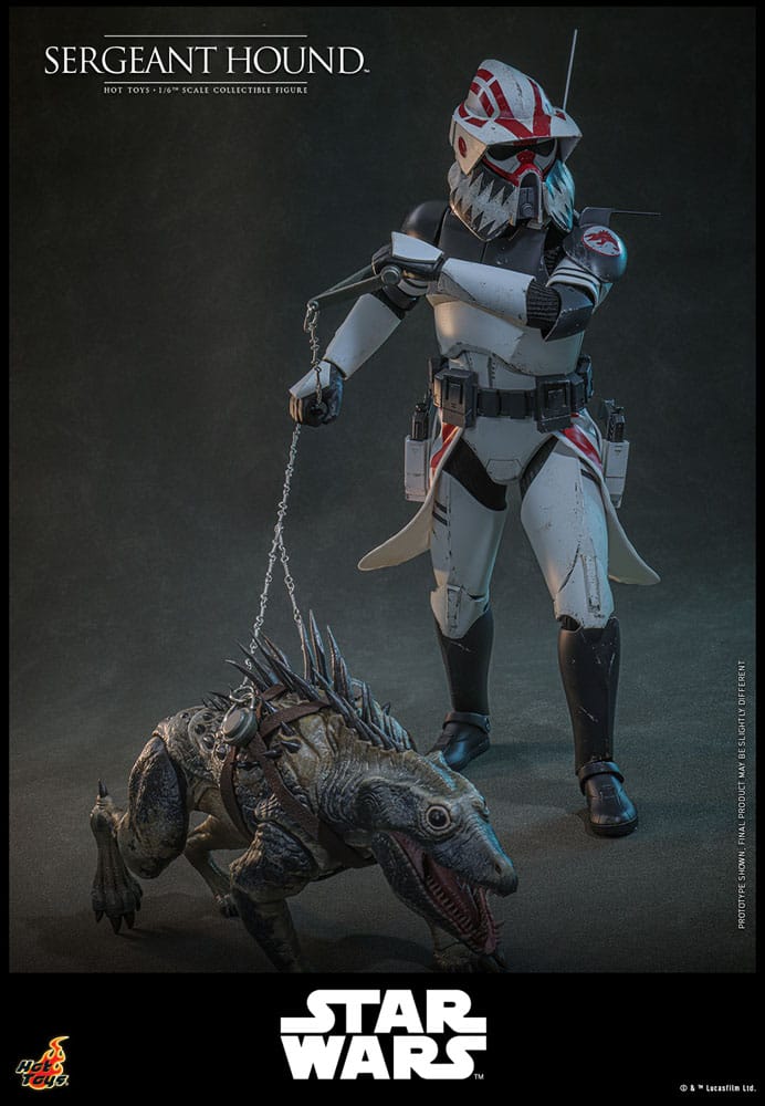 Star Wars: The Clone Wars Actionfigur 1/6 Sergeant Hound 30 cm - Smalltinytoystore