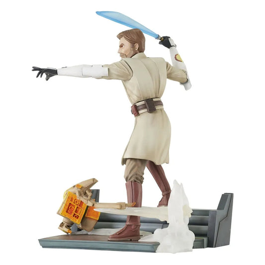 Star Wars: The Clone Wars Deluxe Gallery PVC Statue General Obi-Wan Kenobi 23 cm - Smalltinytoystore