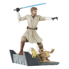 Star Wars: The Clone Wars Deluxe Gallery PVC Statue General Obi-Wan Kenobi 23 cm - Smalltinytoystore