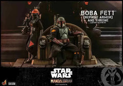 Star Wars The Mandalorian 1/6 Boba Fett (Repaint Armor) and Throne 30 cm HOT TOYS - Smalltinytoystore