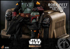 Star Wars The Mandalorian 1/6 Boba Fett (Repaint Armor) and Throne 30 cm - Smalltinytoystore