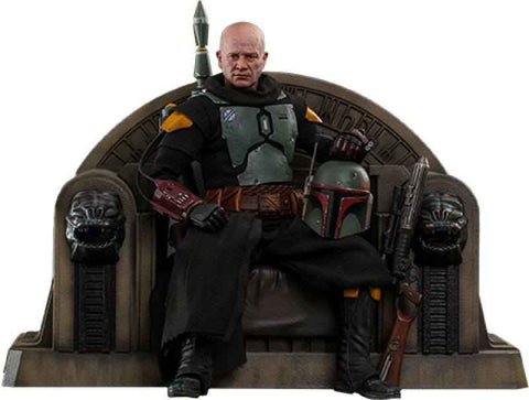 Star Wars The Mandalorian 1/6 Boba Fett (Repaint Armor) and Throne 30 cm - Smalltinytoystore