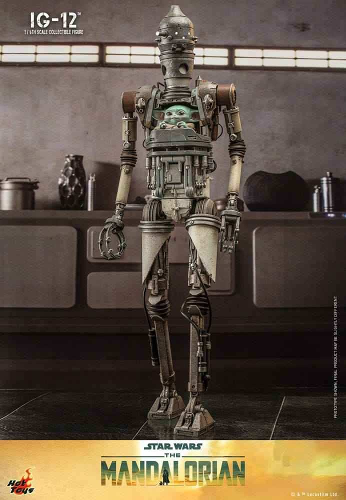 Star Wars The Mandalorian 1/6 IG-12 36 cm HOT TOYS - Smalltinytoystore