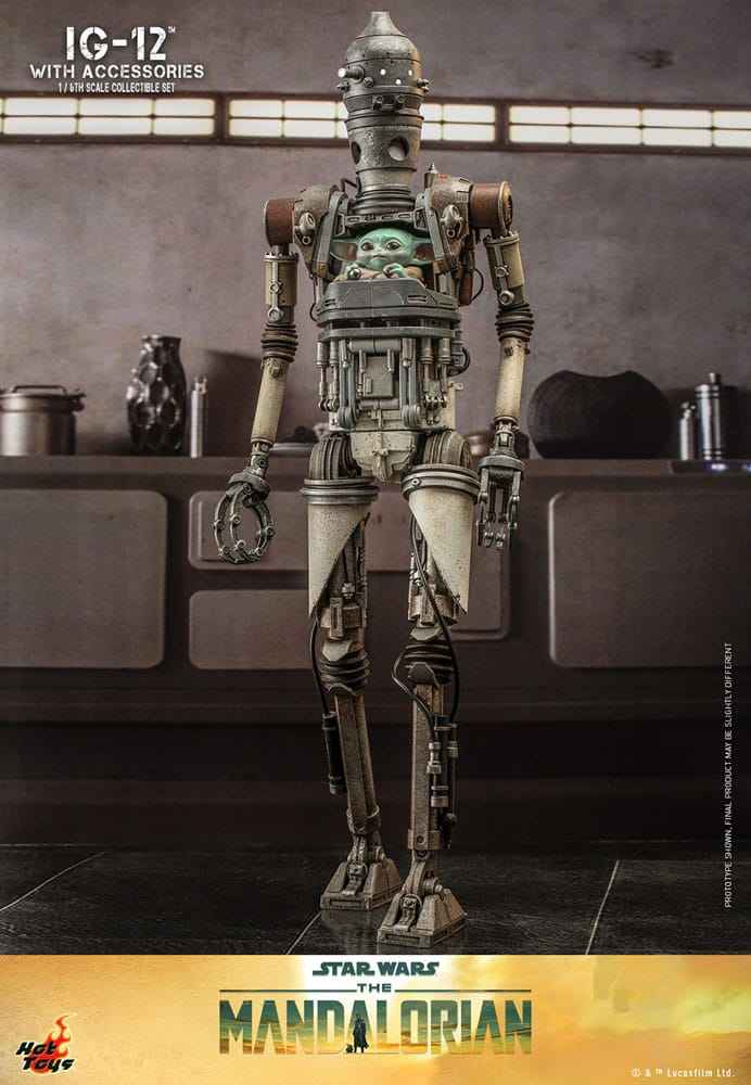 Star Wars The Mandalorian 1/6 IG-12 mit Zubehör 36 cm - Smalltinytoystore