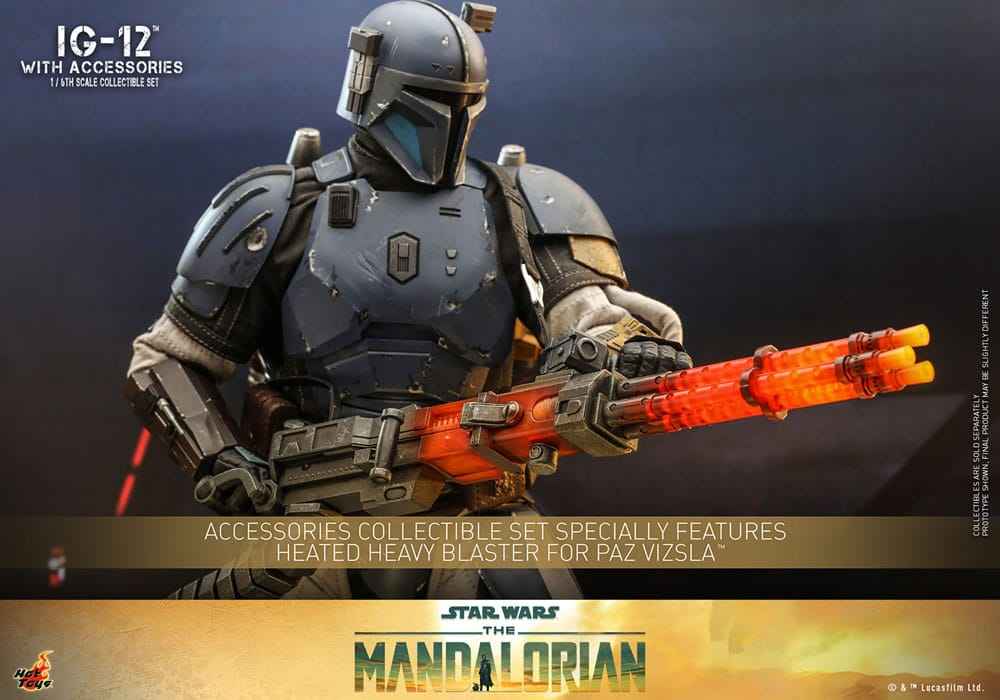 Star Wars The Mandalorian 1/6 IG-12 mit Zubehör 36 cm - Smalltinytoystore