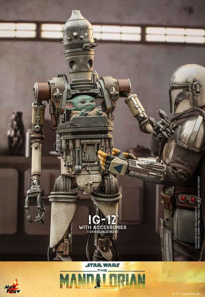 Star Wars The Mandalorian 1/6 IG-12 mit Zubehör 36 cm - Smalltinytoystore