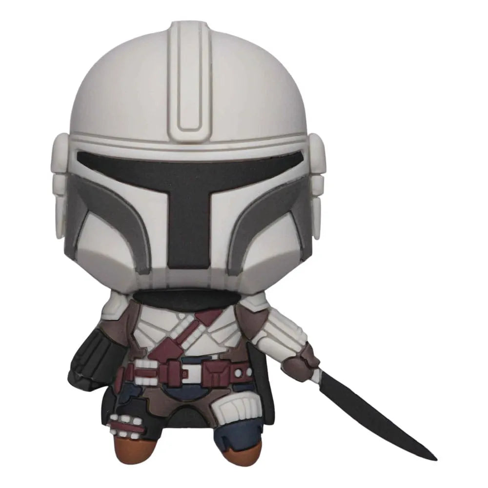 Star Wars The Mandalorian 3D Magnet Mando with Darksaber - Smalltinytoystore