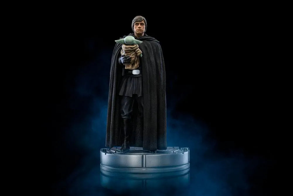 Star Wars The Mandalorian Art Scale Statue 1/10 Luke Skywalker und Grogu 21 cm - Smalltinytoystore
