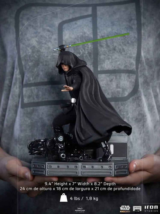 Star Wars The Mandalorian BDS Art Scale Statue 1/10 Luke Skywalker Combat Version 24 cm - Smalltinytoystore