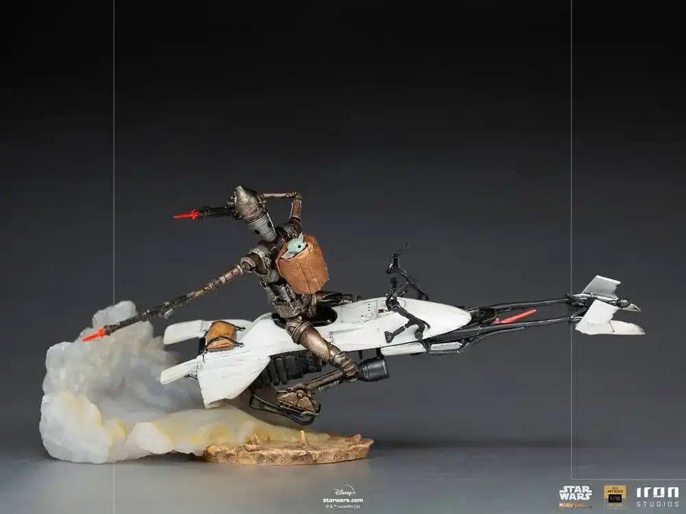 Star Wars The Mandalorian Deluxe Art Scale Statue 1/10 IG-11 & The Child 20 cm - Smalltinytoystore