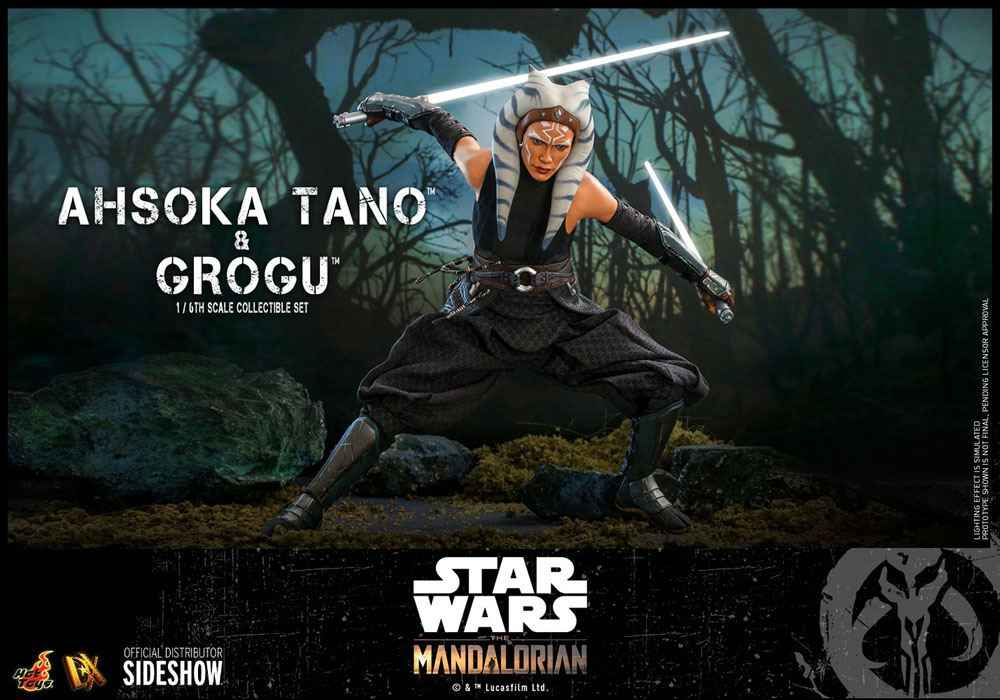 Star Wars The Mandalorian Doppelpack 1/6 Ahsoka Tano & Grogu 29 cm - Smalltinytoystore