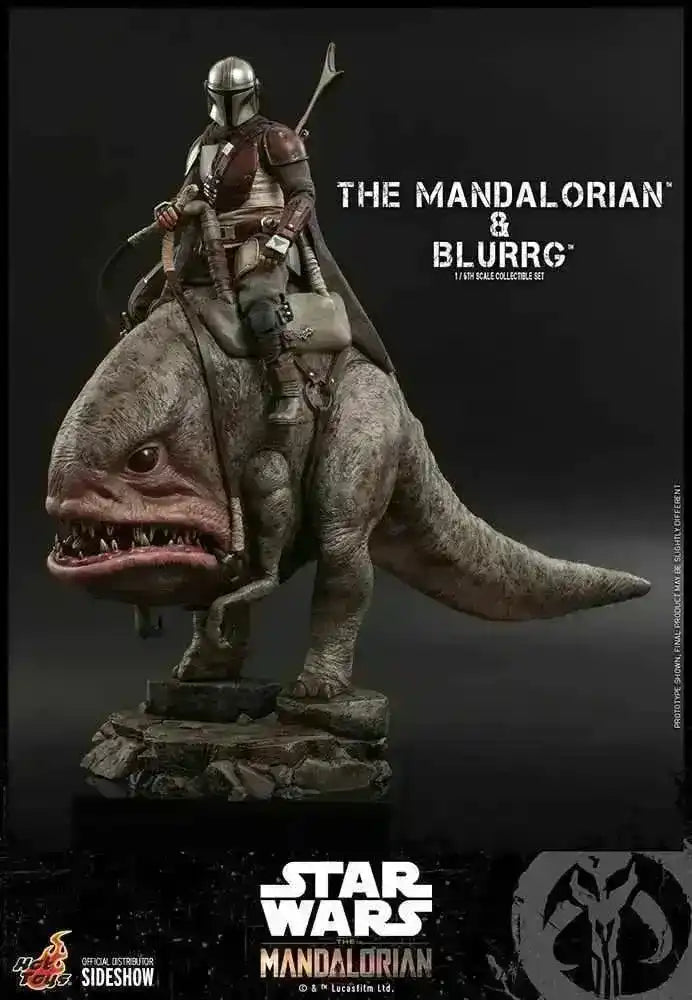 Star Wars The Mandalorian Doppelpack 1/6 The Mandalorian & Blurrg 37 cm HOT TOYS - Smalltinytoystore