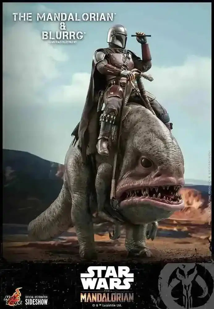 Star Wars The Mandalorian Doppelpack 1/6 The Mandalorian & Blurrg 37 cm HOT TOYS - Smalltinytoystore