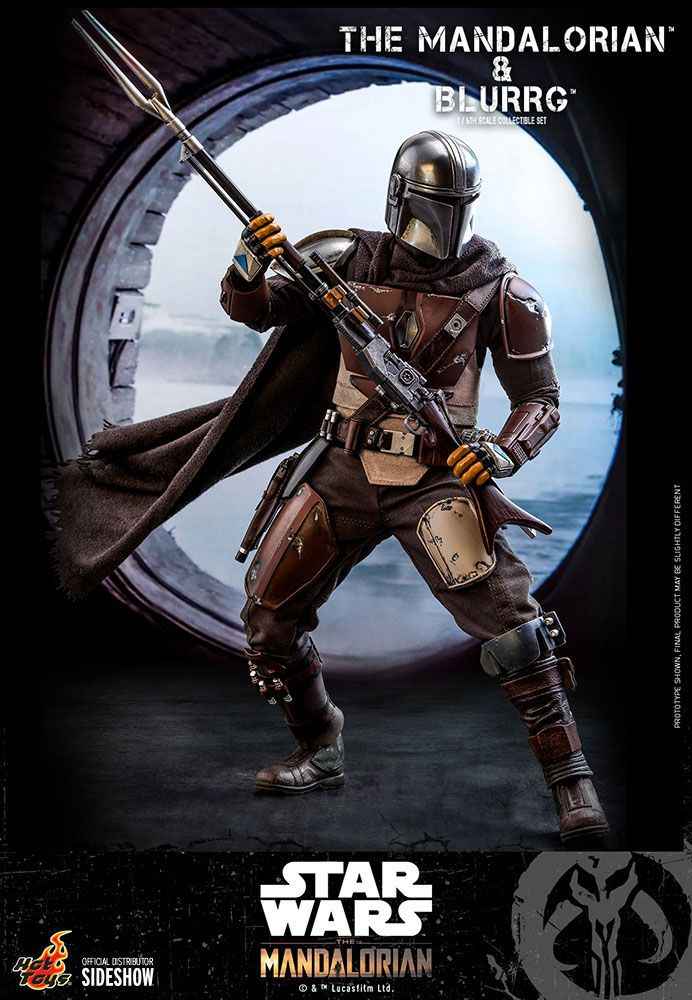 Star Wars The Mandalorian Doppelpack 1/6 The Mandalorian & Blurrg 37 cm - Smalltinytoystore