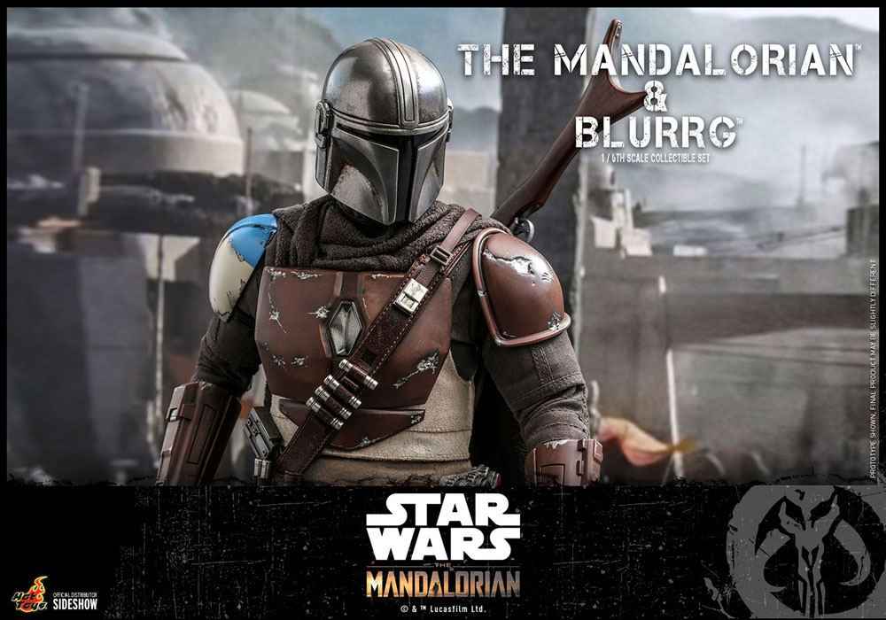 Star Wars The Mandalorian Doppelpack 1/6 The Mandalorian & Blurrg 37 cm - Smalltinytoystore